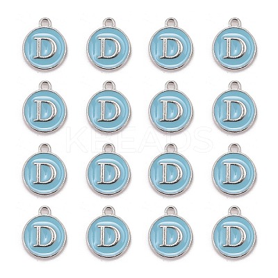Platinum Plated Alloy Enamel Charms LS-X-ENAM-S118-04D-P-1