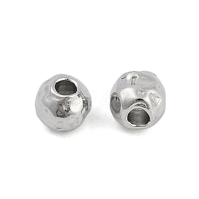 Anti-Tarnish Textured 316 Surgical Stainless Steel Beads STAS-M106-01C-P-1