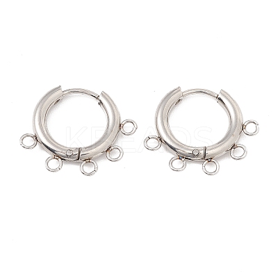 Tarnish Resistant 304 Stainless Steel Hoop Earring Findings LS-STAS-D183-01P-1