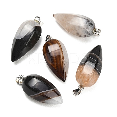 Natural Agate Pendants GG-K002-16E-1