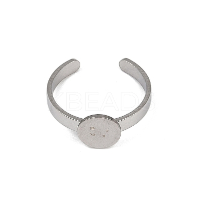 304 Stainless Steel Cuff Ring Components STAS-D372-04P-02-1