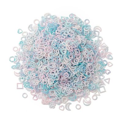 100g Spray Paint ABS Plastic Cabochons KY-CJ0001-67-1