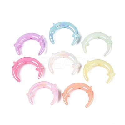 Luminous UV Plating Opaque Acrylic Beads OACR-Q204-32-1