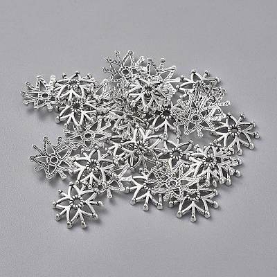 Tibetan Style Fancy Bead Caps LF10358Y-1