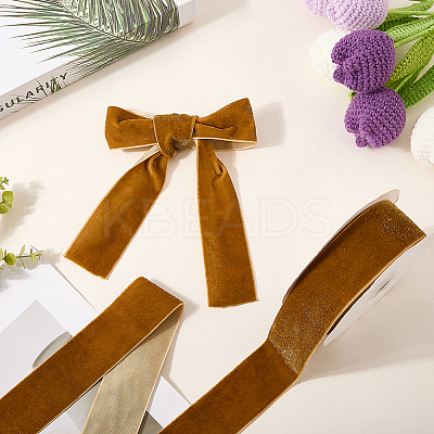 1 Roll Sparkle Single Face Velvet Ribbon OCOR-CY0002-21C-1