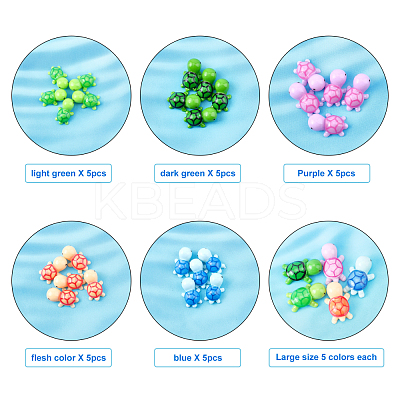 10 Style Opaque Resin Cabochons RESI-FH0001-32-1