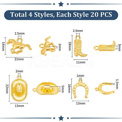 80Pcs 4 Tibetan Styles Alloy Pendants FIND-UN0004-28A-1