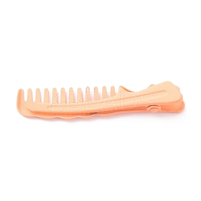 Comb Shape Spray Painted Iron Alligator Hair Clips for Girls PHAR-A011-18-1