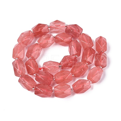 Cherry Quartz Glass Beads Strands G-Q608-11J-1