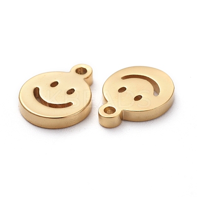 Ion Plating(IP)  304 Stainless Steel Charms STAS-G215-03G-1