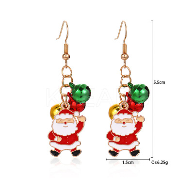 Christmas Alloy Dangle Earrings FS-WGC5D36-10-1