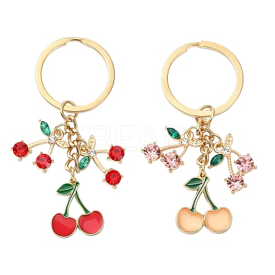 Alloy Resin and Rhinestone Keychain X1-KEYC-YW00141-01-1
