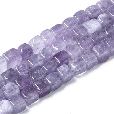 Dyed Natural White Jade Beads Strands G-S364-083A-04-1
