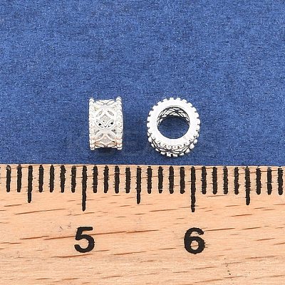 Brass European Beads KK-A292-03B-S-1