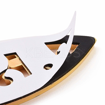 (Defective Closeout Sale: Scratched)Waterproof 3D Jesus Fish ABS Plastic Self Adhesive Stickers LS-AJEW-XCP0002-02-1