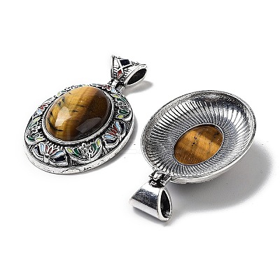 Natural Tiger Eye Pendants FIND-A041-01AS-03-1