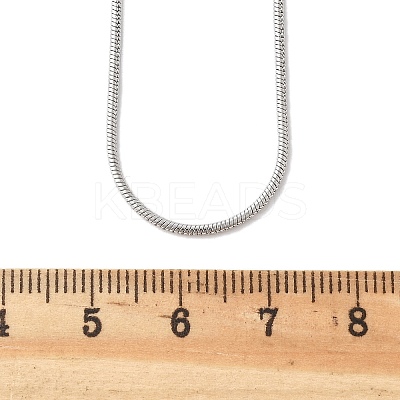 Non-Tarnish 304 Stainless Steel Snake Chain Necklaces NJEW-L160-010P-1