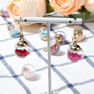 36Pcs 5 Styles Glass Pendants GLAA-YW0003-52-1
