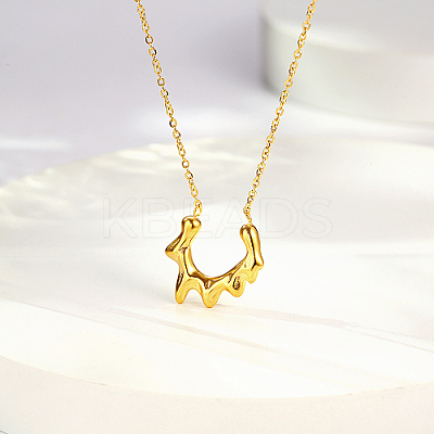 304 Stainless Steel Sun Pendant Necklace with Cable Chains LV0006-1-1