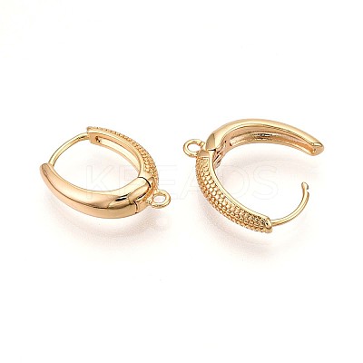 Brass Hoop Earring Finding KK-N261-53G-1