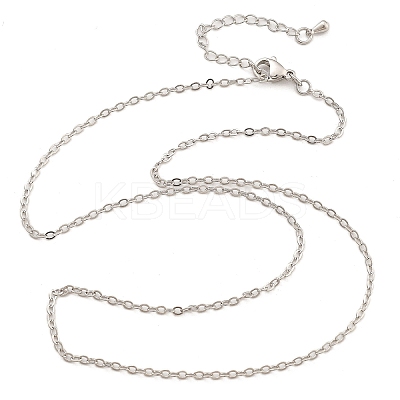 Brass Cable Chains Necklaces for Women NJEW-D302-47P-1