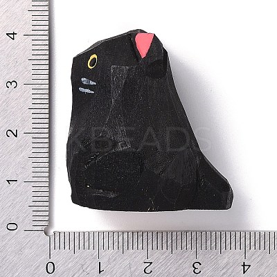 Cat Shape Wood Figurines DJEW-G043-01E-1