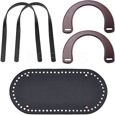 2Pcs Wood Bag Handles FIND-WR0001-43B-1