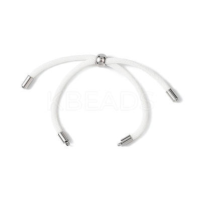 Nylon Round Cord Slider Bracelet Making AJEW-JB01461-03-1