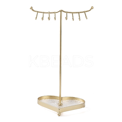 Detachable Iron Necklaces Display Rack ODIS-Q042-02G-1