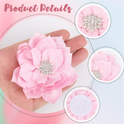 Polyester & Rhinestones Ornament Accessories DIY-WH20063-015E-1