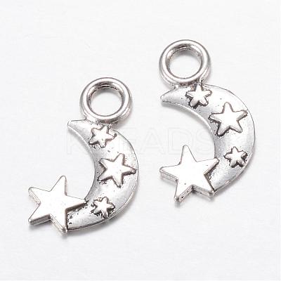Tibetan Style Alloy Pendants TIBE-S299-044AS-RS-1