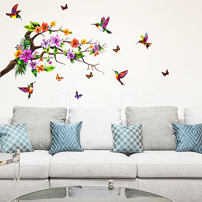 Translucent PVC Self Adhesive Wall Stickers STIC-WH0015-264-1