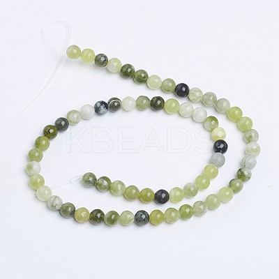 Natural Qinghua Jade Beads Strands G-G818-01-6mm-1