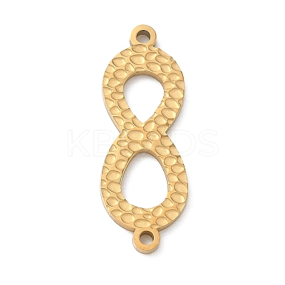 304 Stainless Steel Connector Charms STAS-F328-01G-1