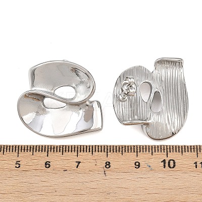 304 Stainless Steel Nuggets Stud Earrings EJEW-K268-75P-1