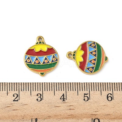 304 Stainless Steel Enamel Pendants STAS-L300-012G-38-1
