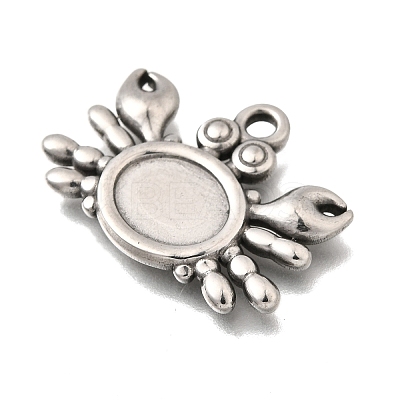 304 Stainless Steel Pendant Cabochon Settings STAS-H477-03A-P-1