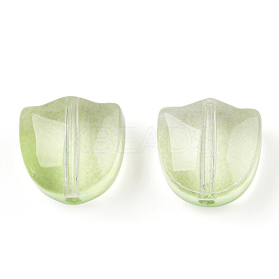 Spray Painted Transparent Glass Beads GLAA-T022-26-A03-1