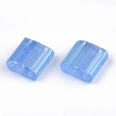 2-Hole Transparent Glass Seed Beads SEED-S023-29C-03-1