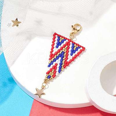MIYUKI Delica Real 24K Gold Plated Pendant Decorations HJEW-MZ00037-1