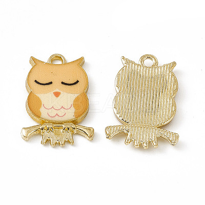 Painted Alloy Pendants LS-PALLOY-P288-01G-03-1