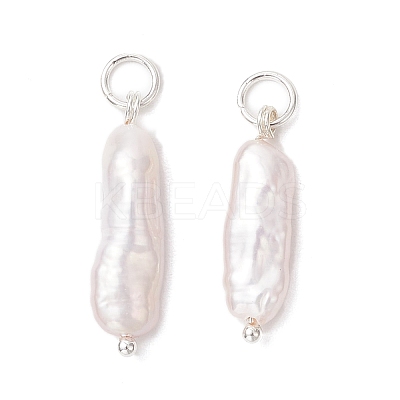 3Pcs 3 Colors Natural Keshi Pearl Pendants PALLOY-JF04239-03-1