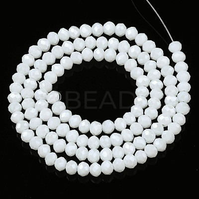 Electroplate Glass Beads Strands EGLA-A044-P6mm-A01-1