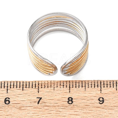 304 Stainless Steel Cuff Open Rings RJEW-H266-04B-GP-1