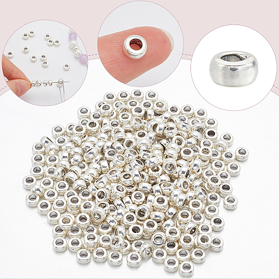300Pcs Tibetan Style Spacer Beads TIBEB-SP0001-17-1