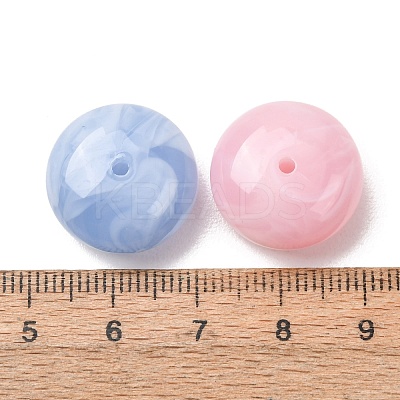 Two-Tone Imitation Gemstone Acrylic Beads X-AC-CBA7B05-36-1