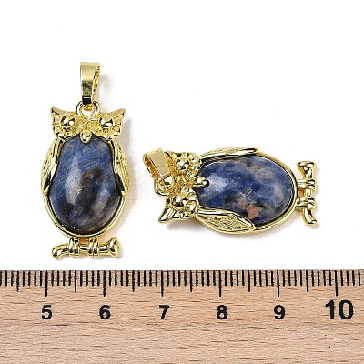 Natural Sodalite Pendant KK-F887-02G-20-1