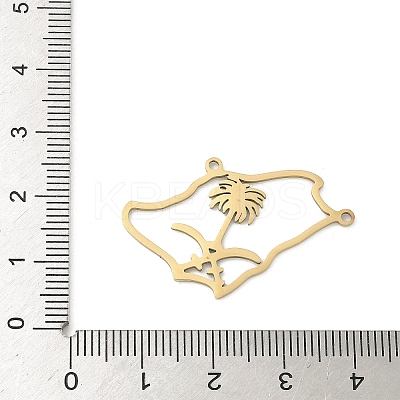 201 Stainless Steel Laser Cut Pendants STAS-P428-15G-1