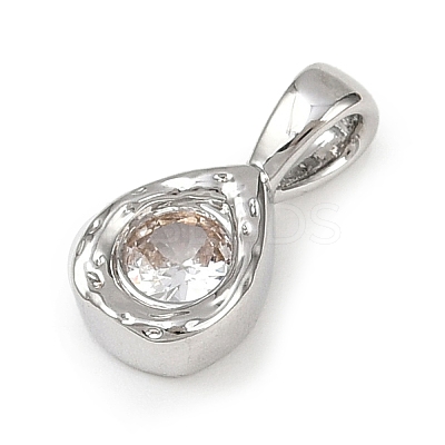 Brass Pave Clear Cubic Zirconia Pendants LS-KK-L238-24P-1