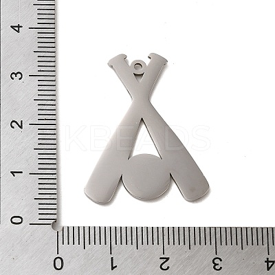 Non-Tarnish 304 Stainless Steel Pendants FIND-Z025-02P-1